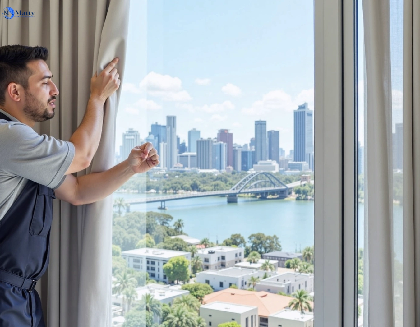 Professional curtain steam cleaning service petersham-north-nsw QLD by Matty Curtain Cleaning